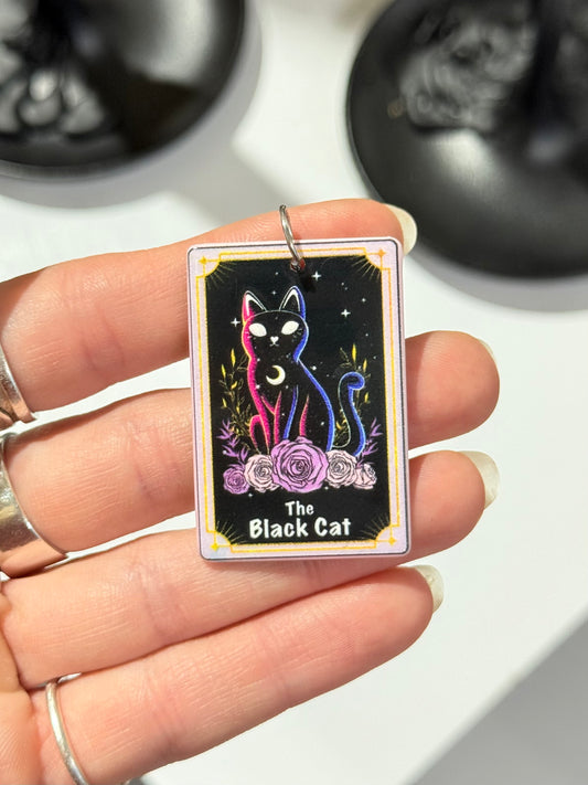“The Black Cat” Mystic Tarot Pendant
