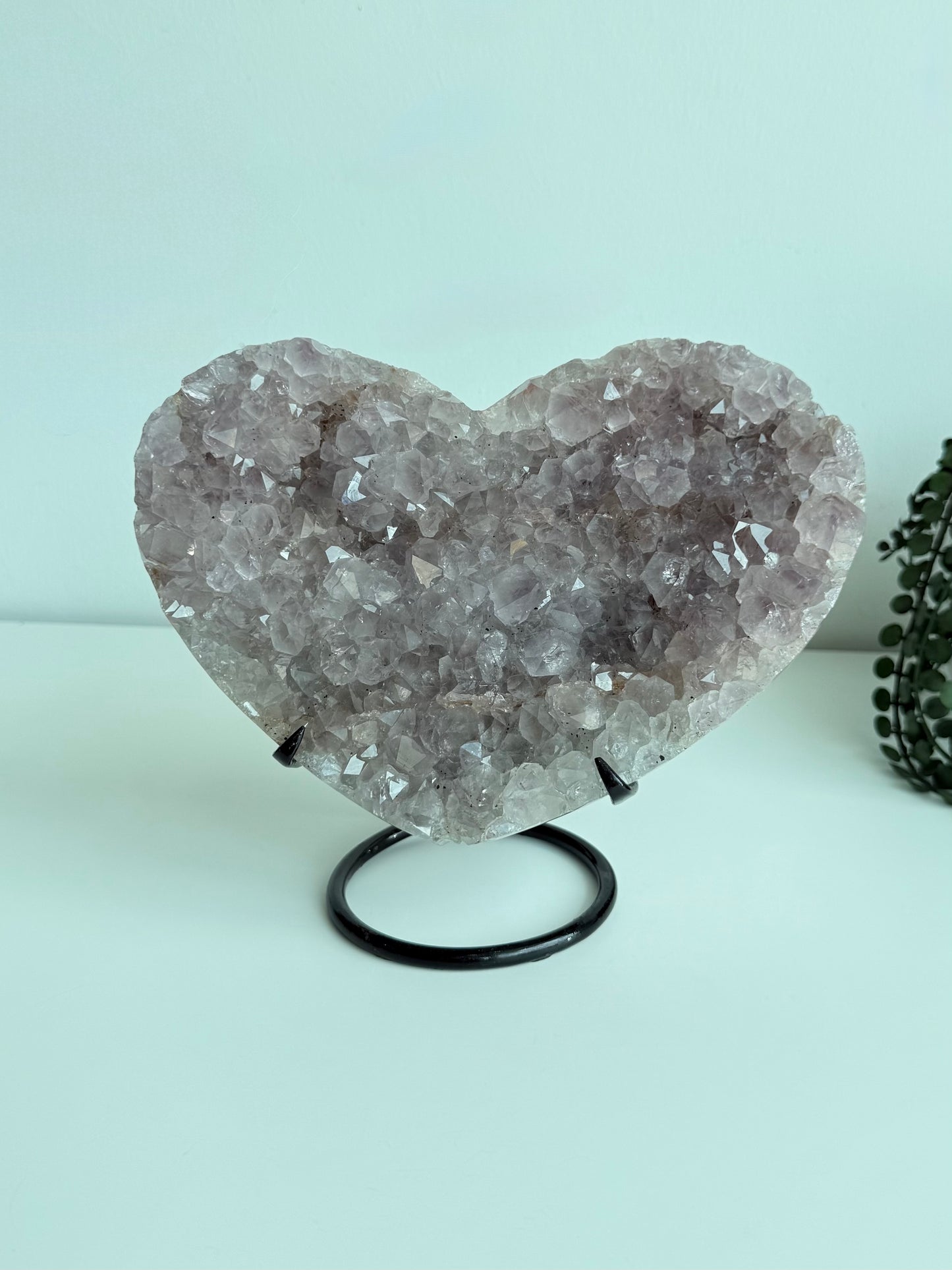 Amethyst Heart On Stand - Brazil