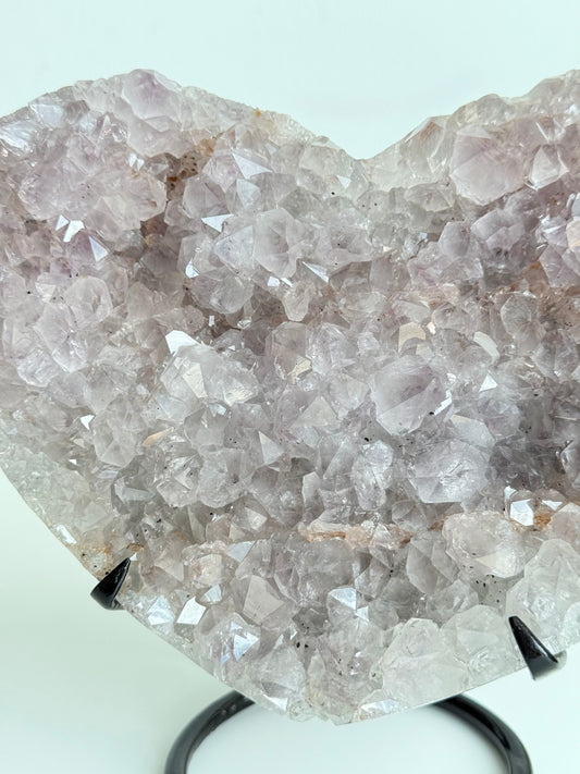 Amethyst Heart On Stand - Brazil