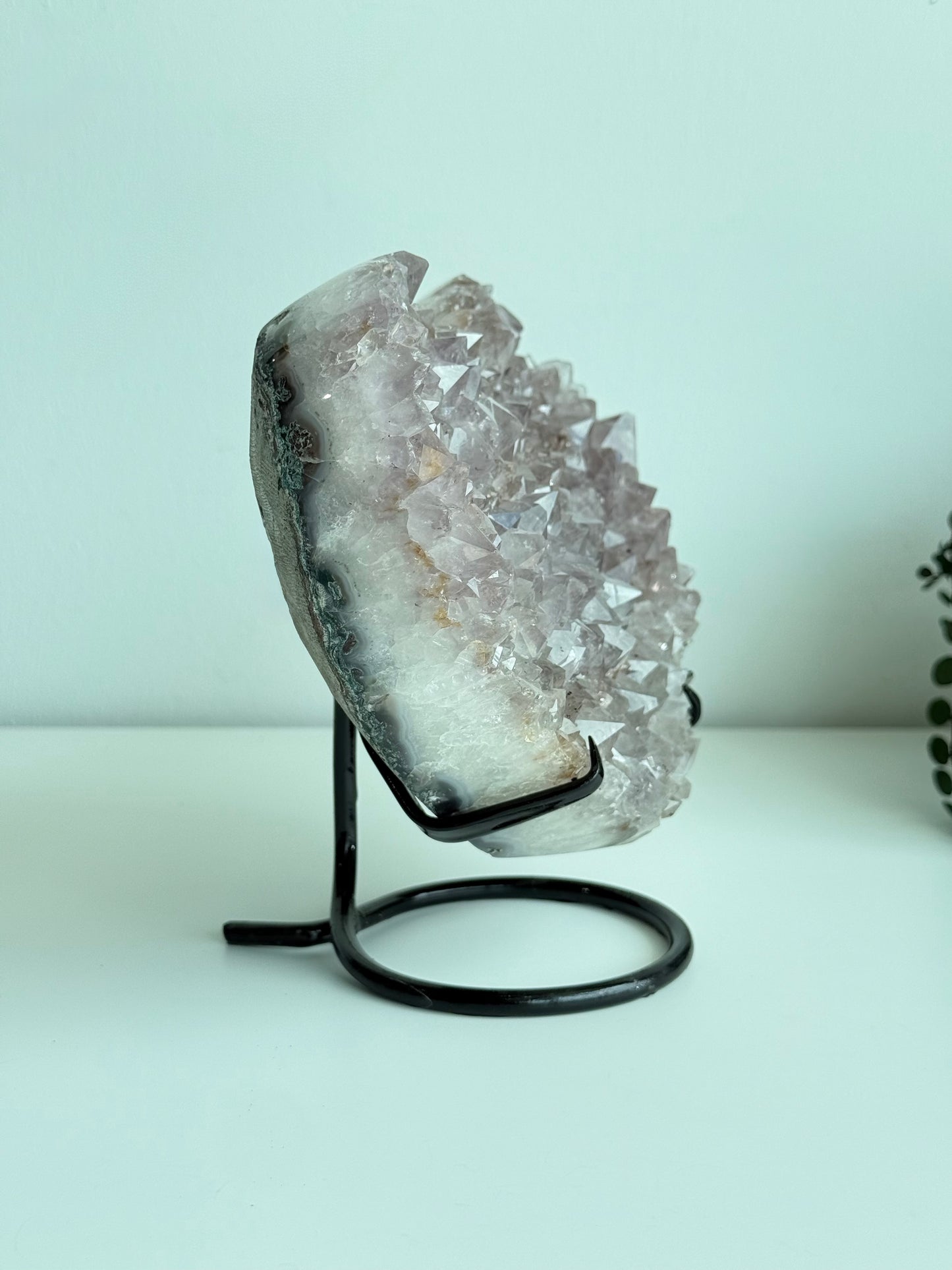 Amethyst Heart On Stand - Brazil