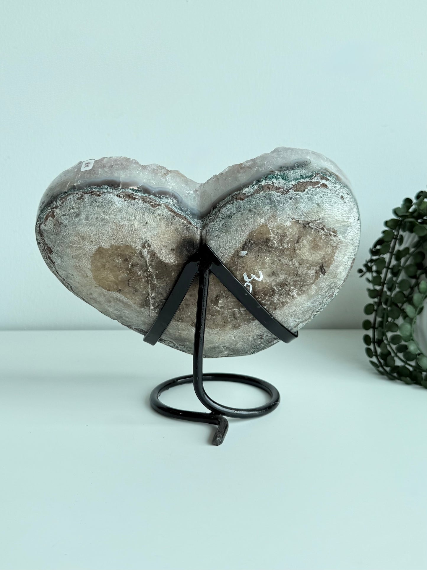 Amethyst Heart On Stand - Brazil