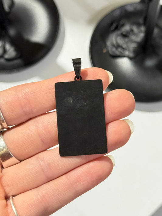 The Devil Tarot Pendant – Black Stainless Steel