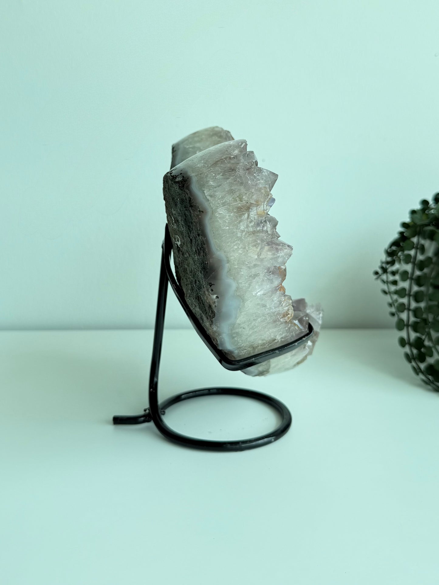 Amethyst Heart On Stand - Brazil