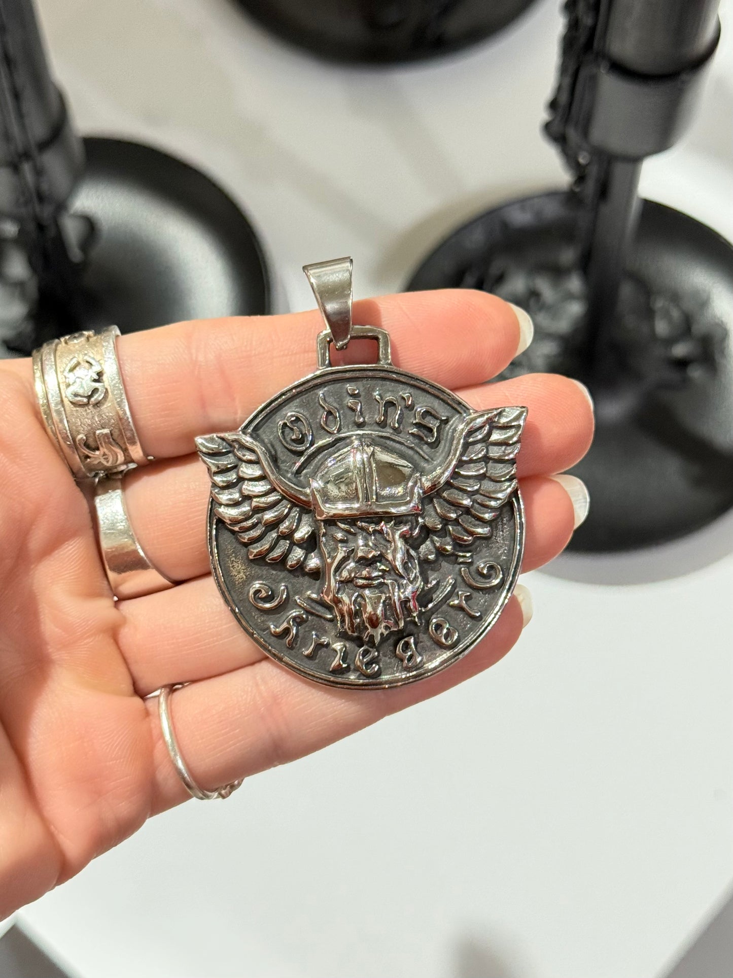 Odin’s Warrior Pendant – Norse Viking Amulet