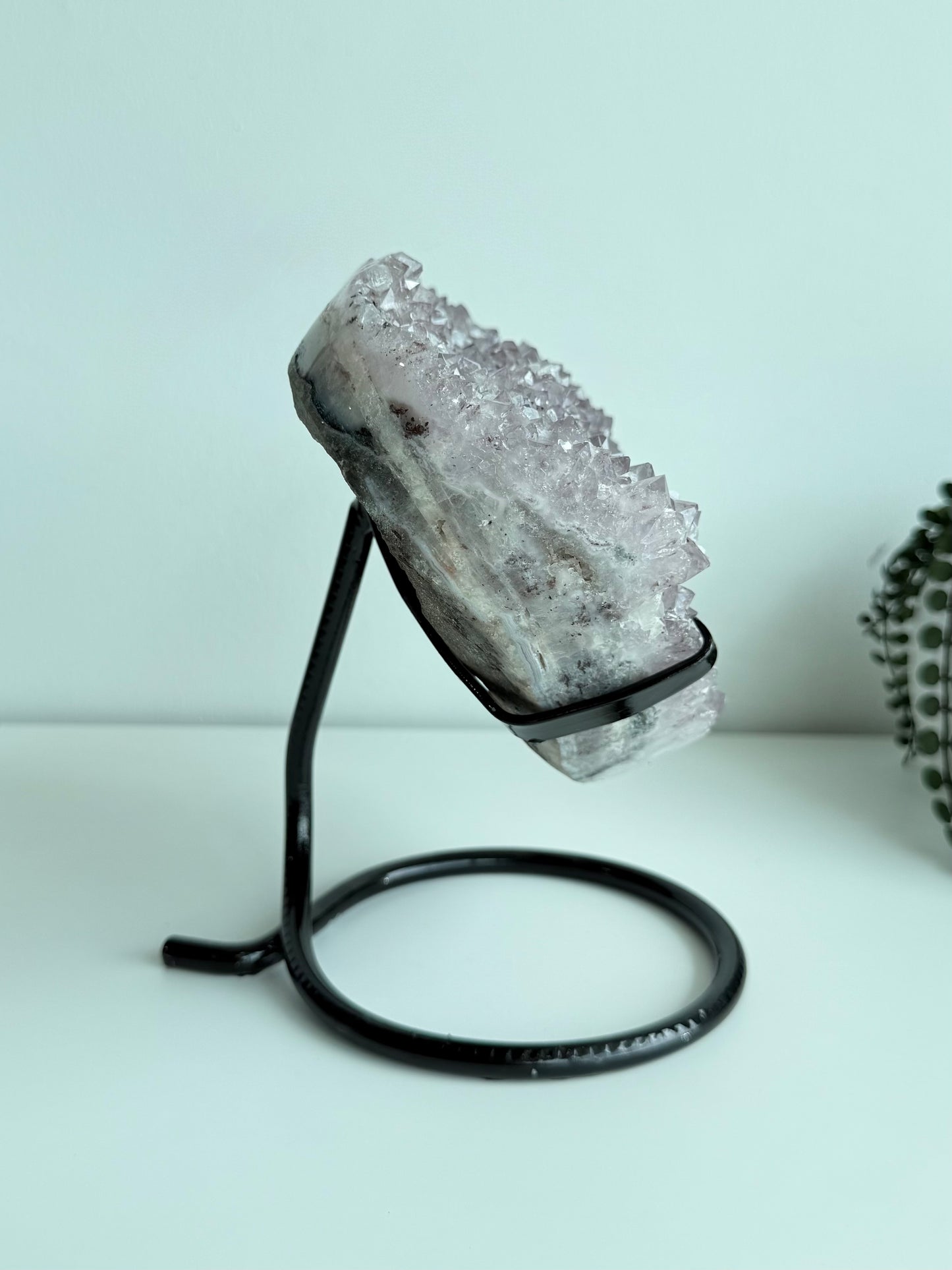 Amethyst Heart On Stand - Brazil