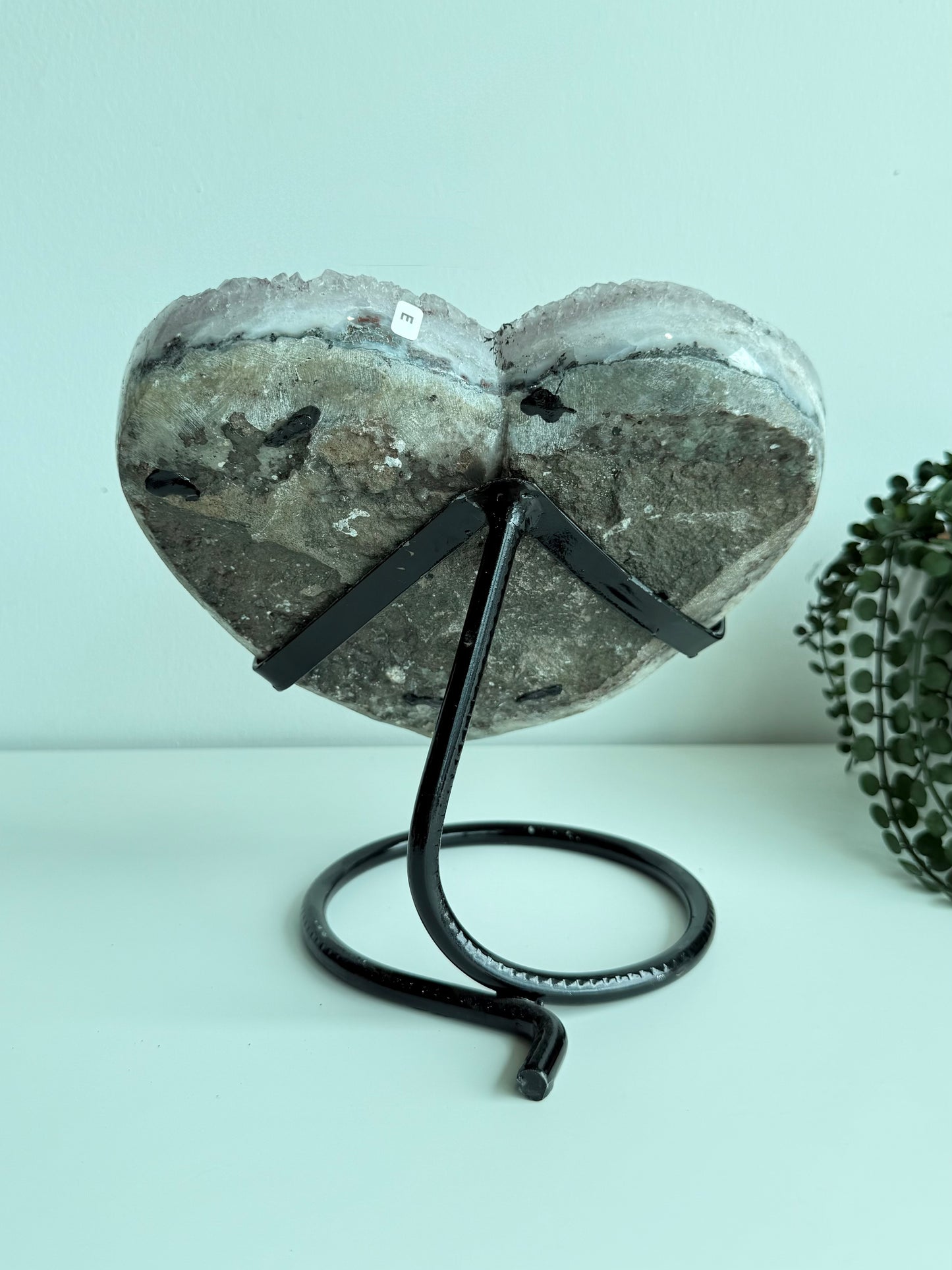 Amethyst Heart On Stand - Brazil