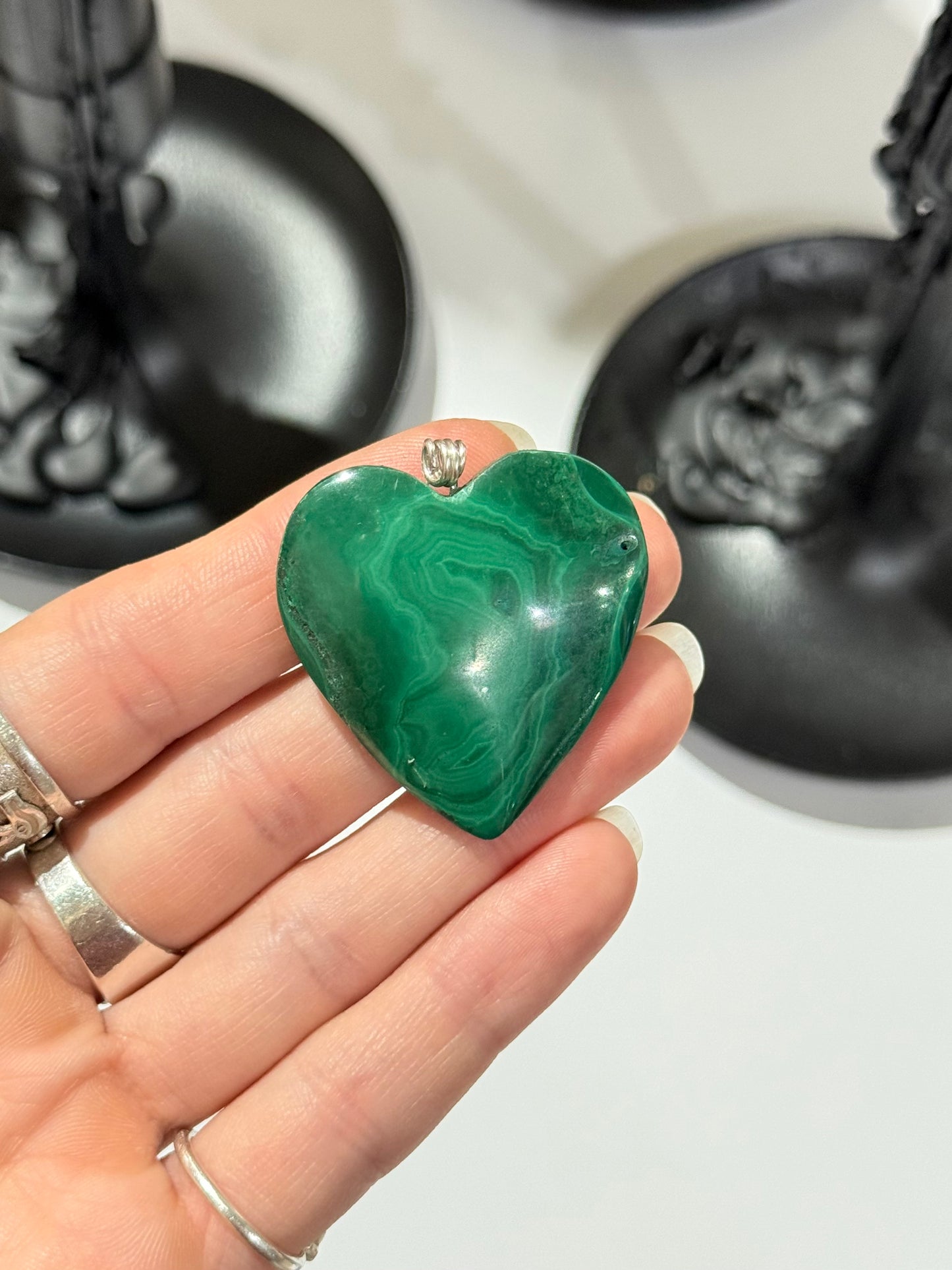 Malachite Heart Pendant