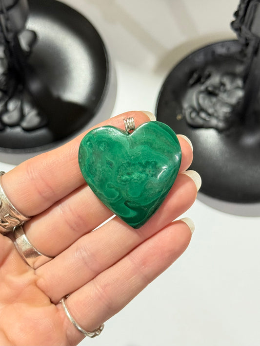 Malachite Heart Pendant