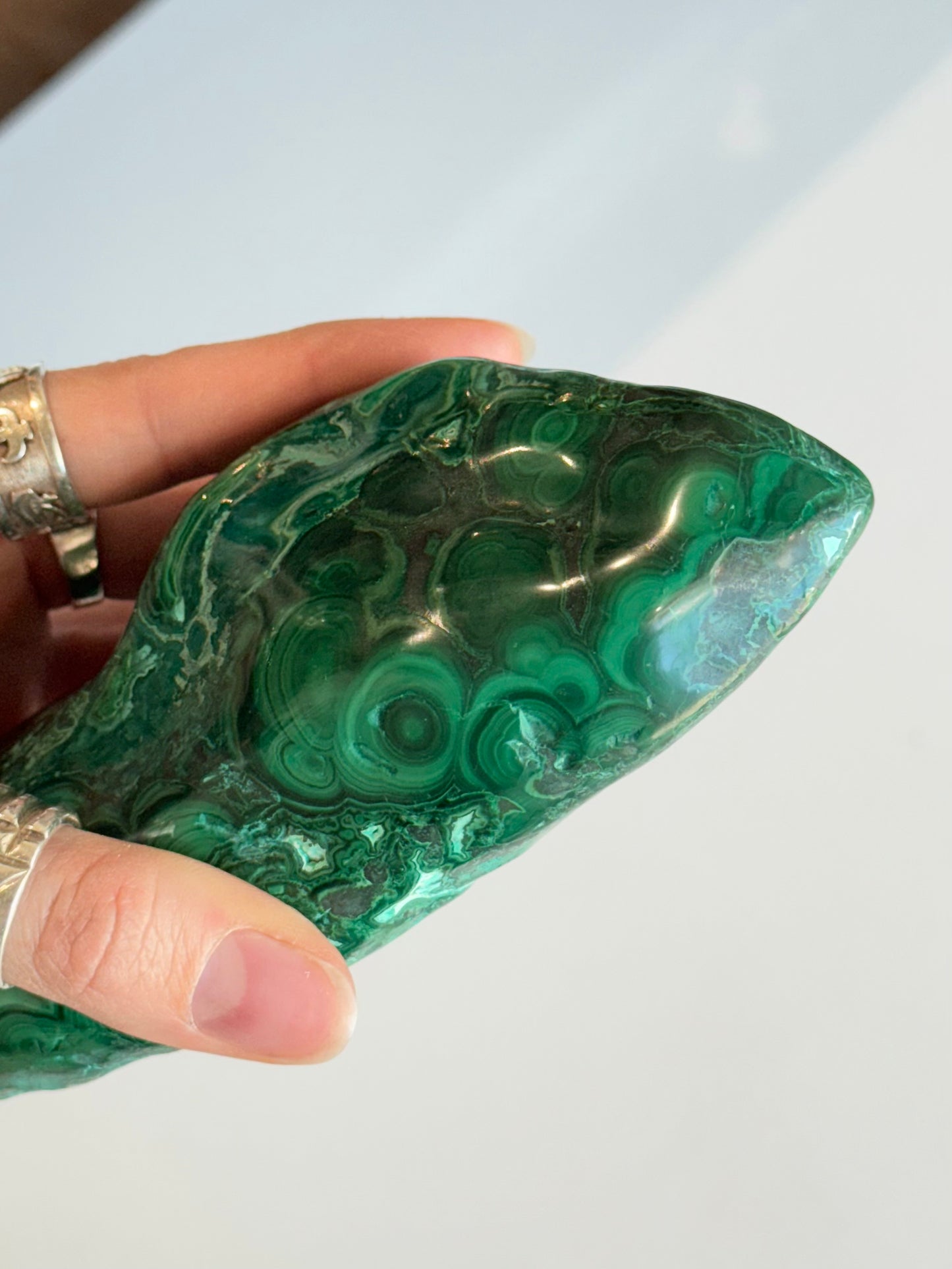 Malachite & Chrysocolla Polished Freeform