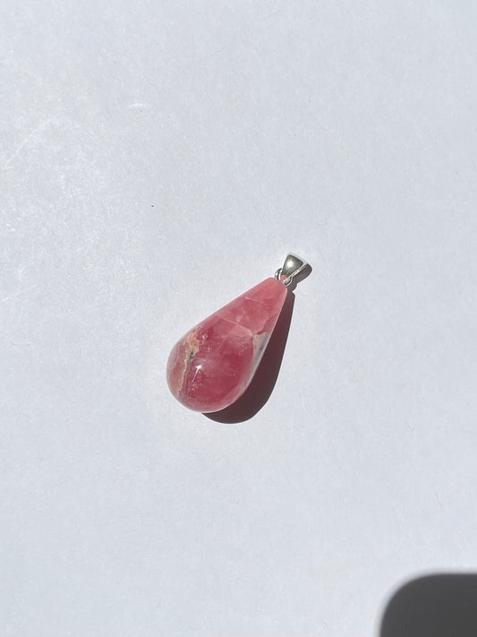 Rhodochrosite Drop Pendant