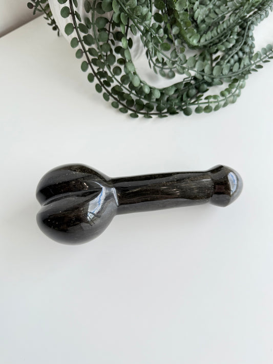 Sheen Obsidian Root Chakra Sculpture