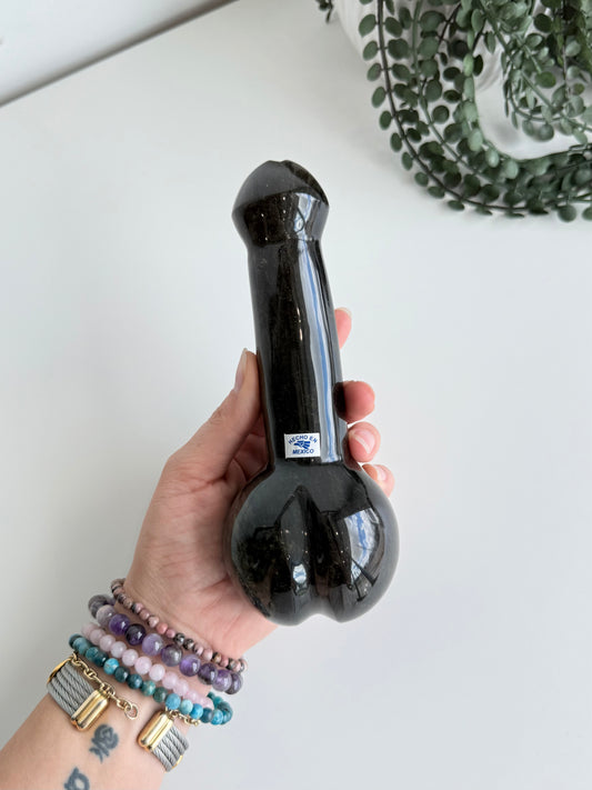 Sheen Obsidian Root Chakra Sculpture