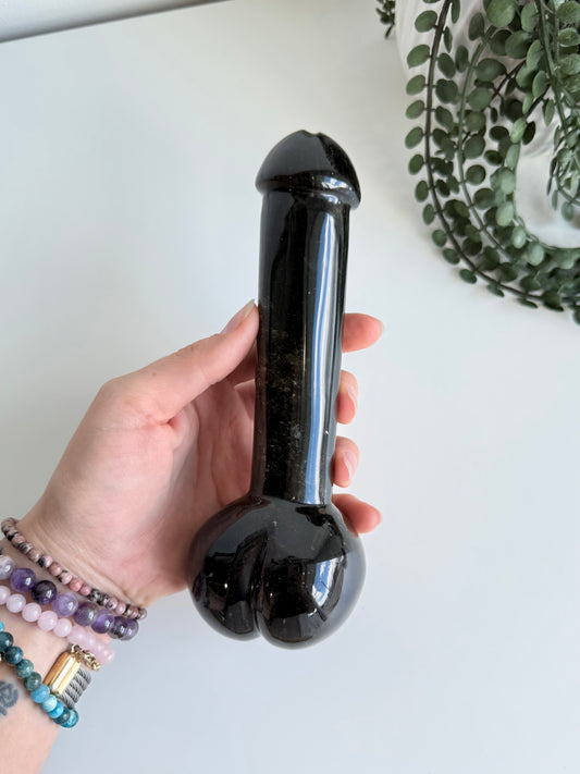 Sheen Obsidian Root Chakra Sculpture