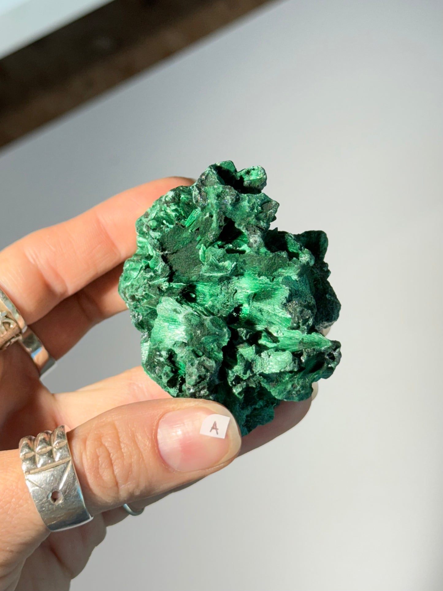 Raw Malachite ( A )