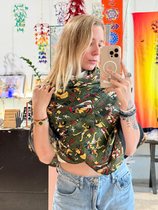 Egyptian Shawl ( Green Color )