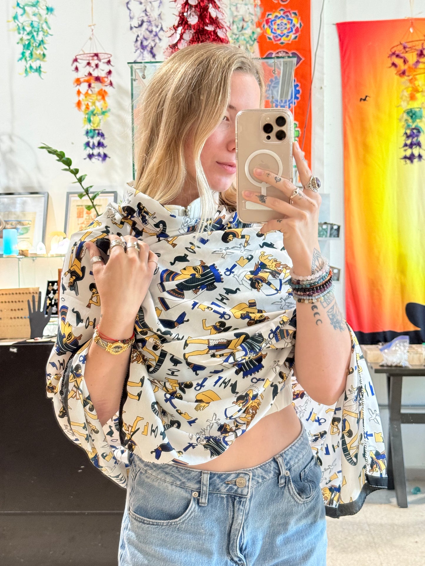 Egyptian Shawl ( White Color )