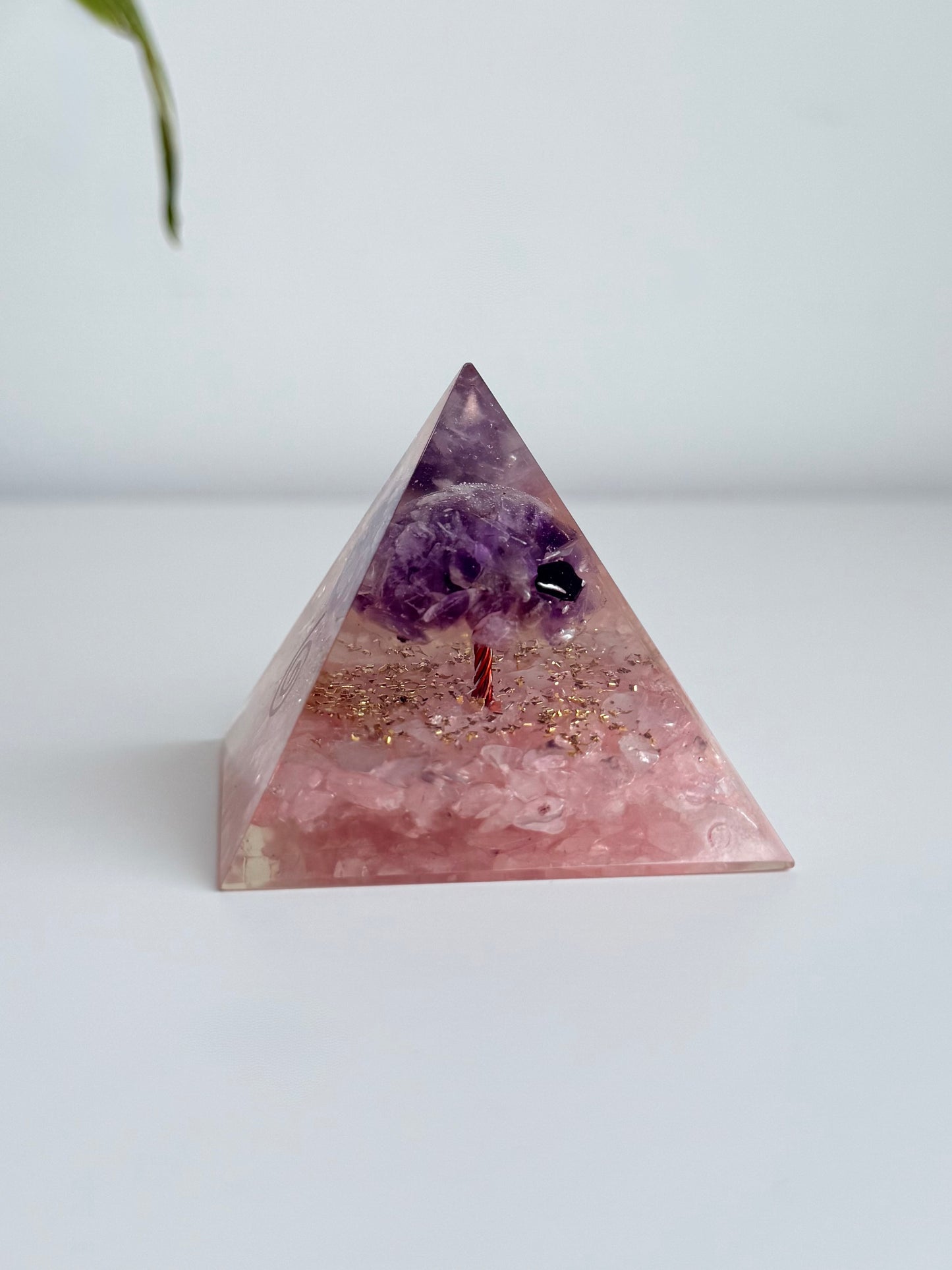 Rose Quartz & Amethyst with Copper Orgonite