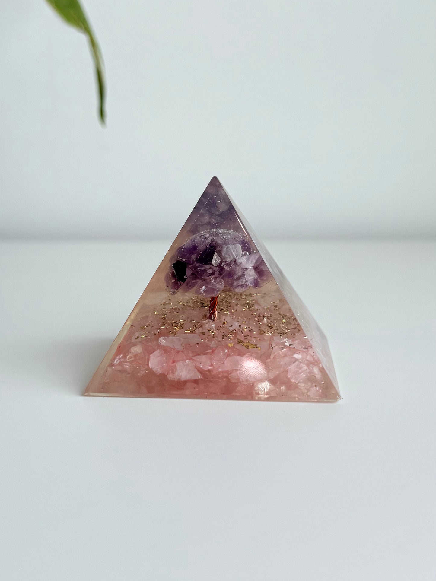 Rose Quartz & Amethyst with Copper Orgonite
