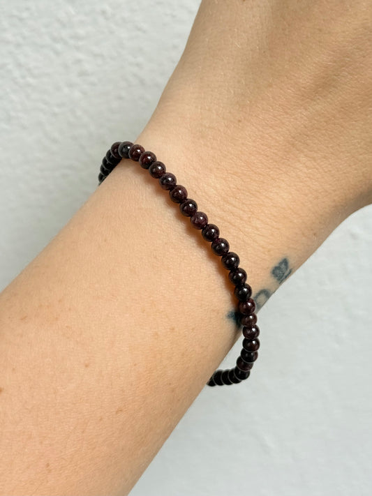 Garnet 4mm Bracelet