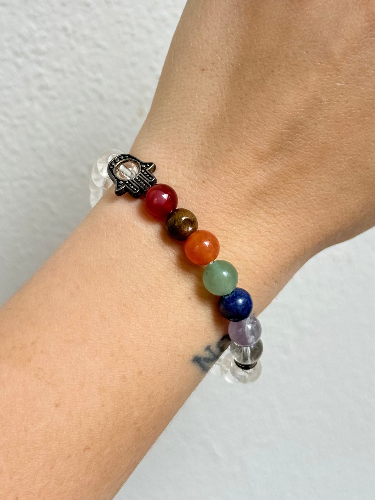 Clear Quartz Chakra Bracelet 8mm
