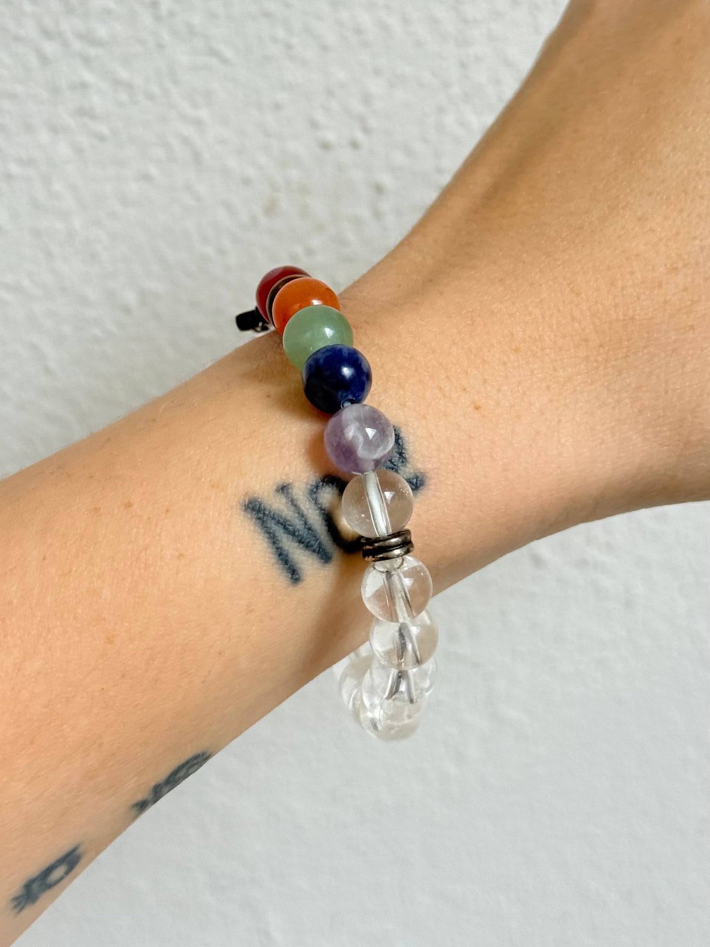 Clear Quartz Chakra Bracelet 8mm