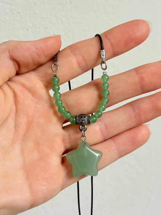 Green Aventurine Star Necklace