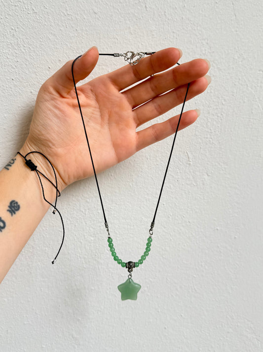 Green Aventurine Star Necklace