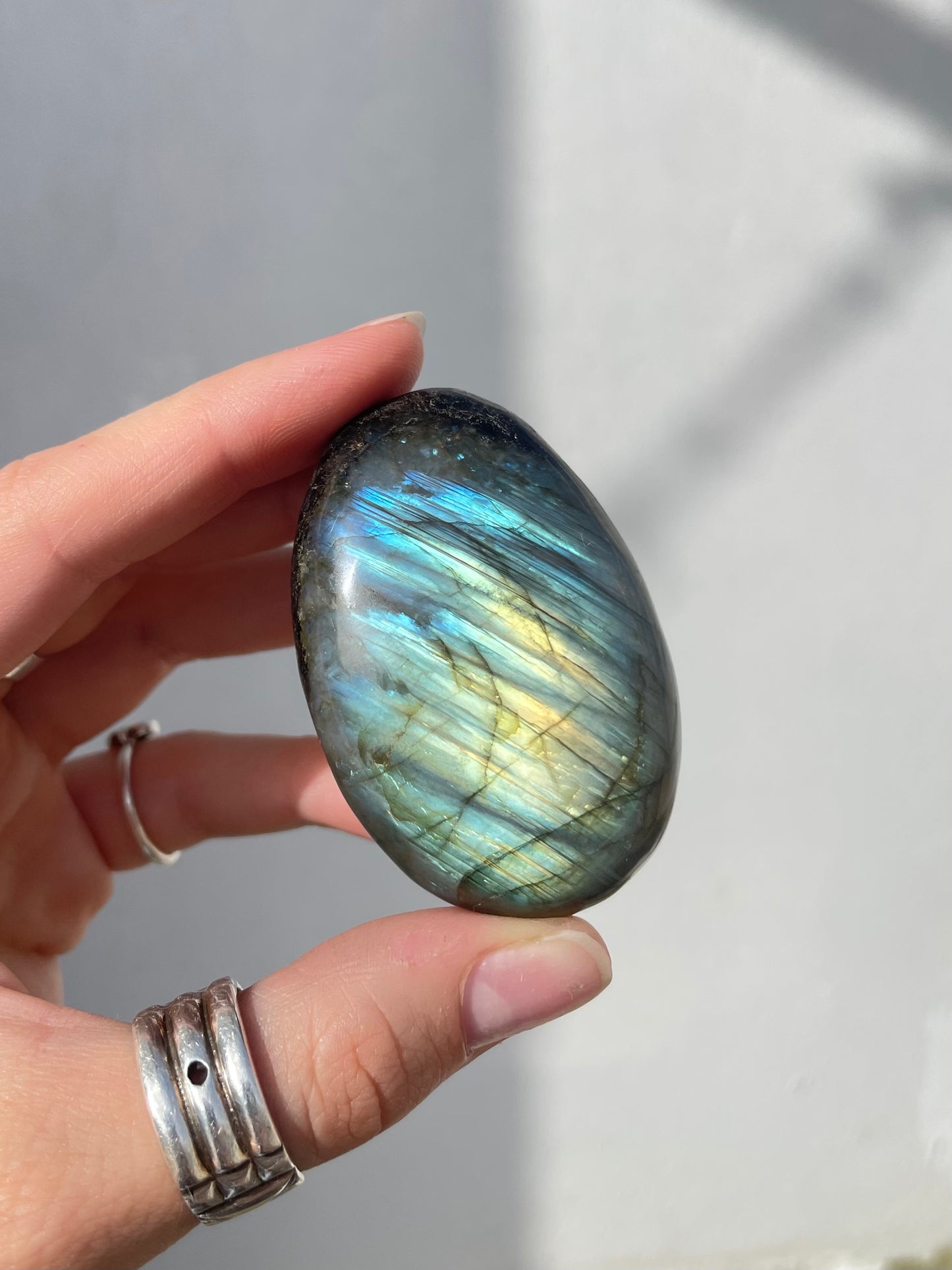 Labradorite Palm Stone