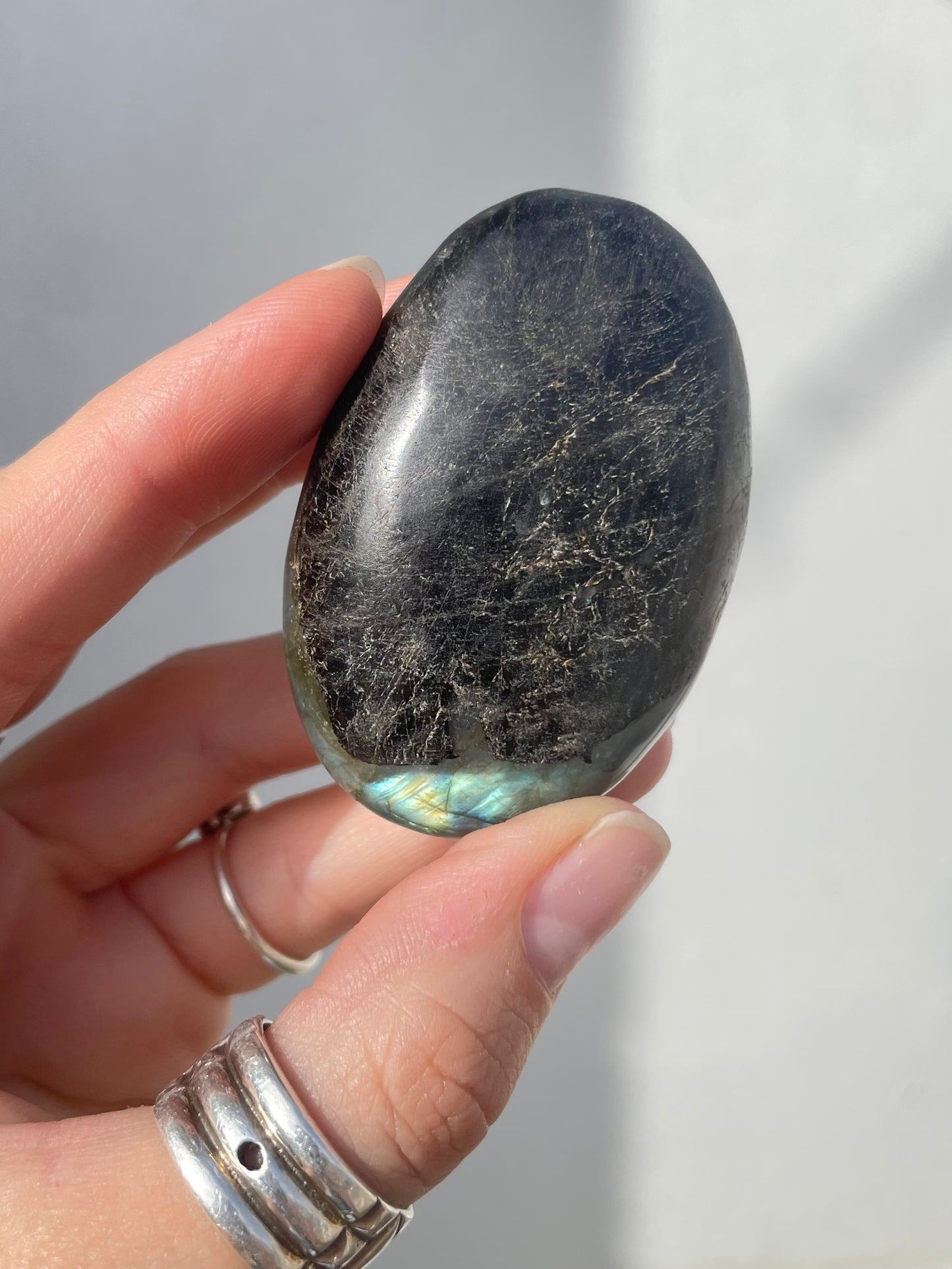 Labradorite Palm Stone