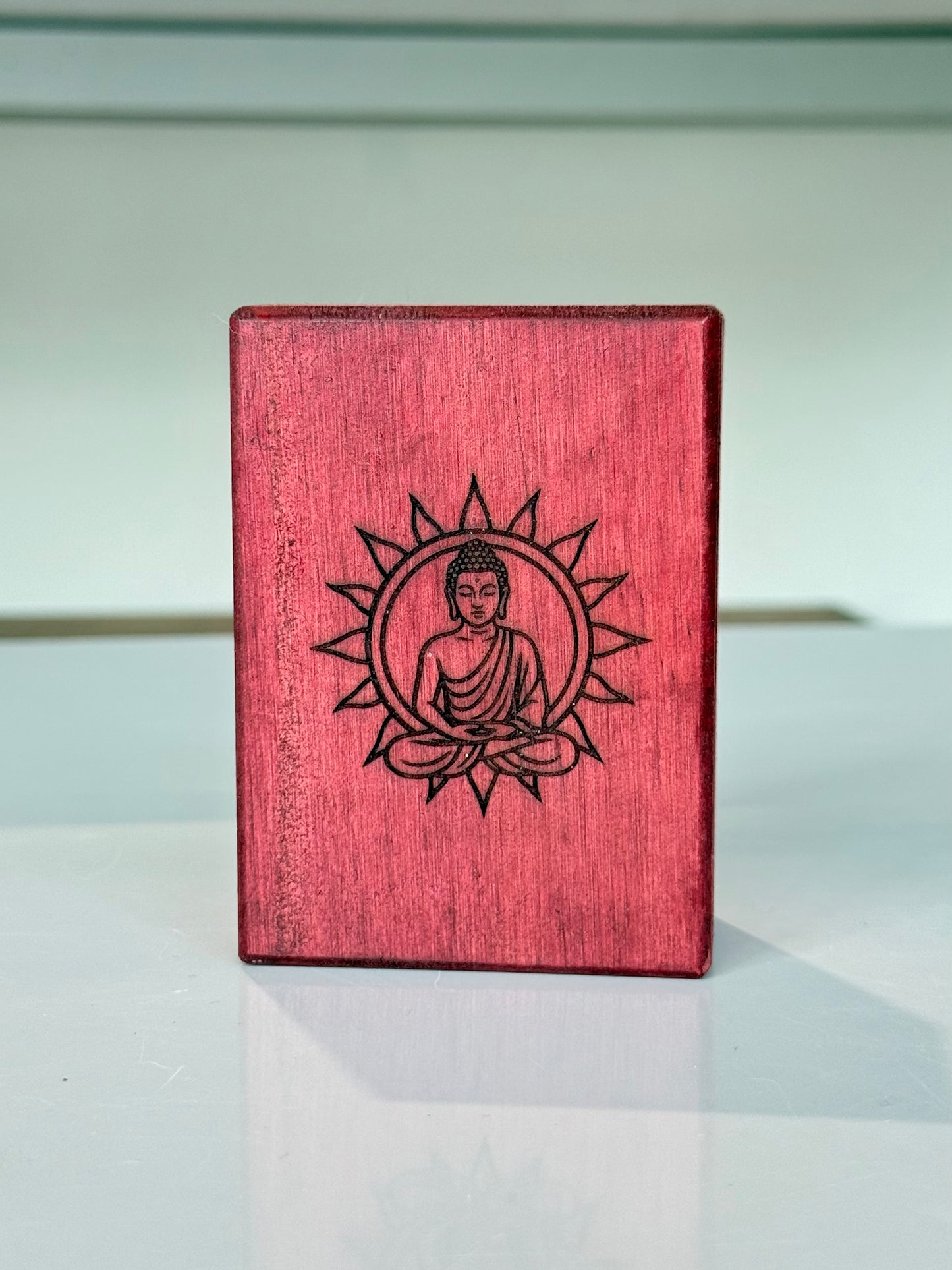 Clear Quartz & Chakra Pendulum ( Wood Box Included )