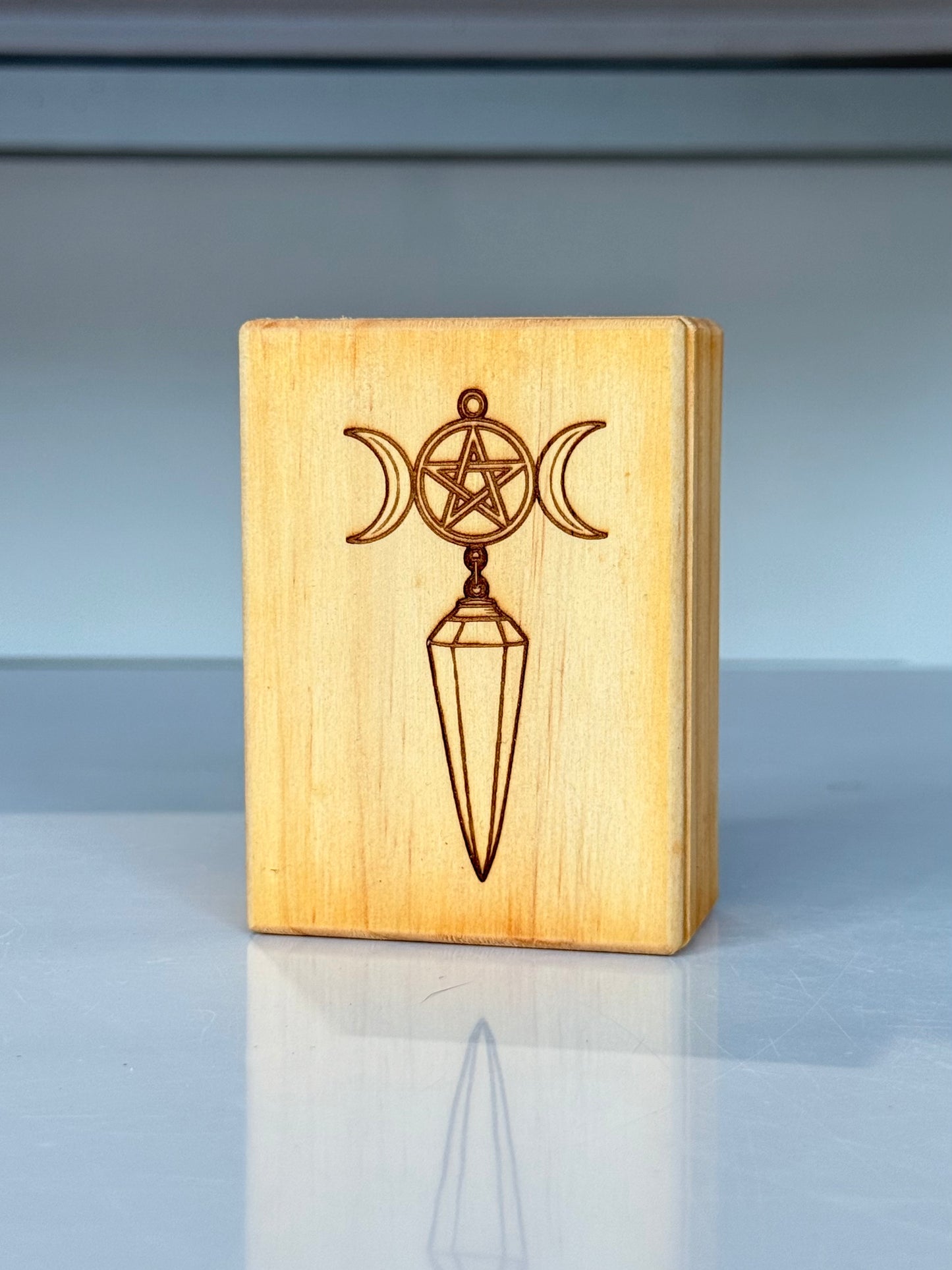 Moonstone Pendulum ( Wood Box Included )