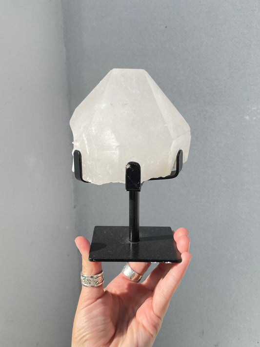 Clear Quartz Point on Stand