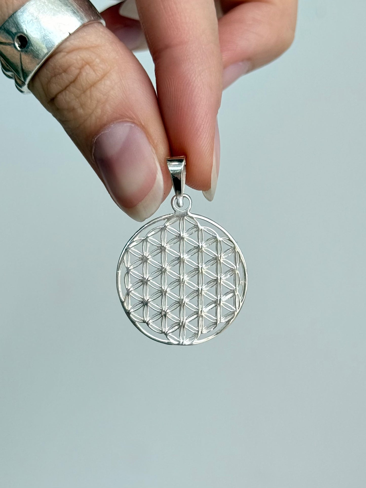 Flower of Life Pendant -  Silver 925