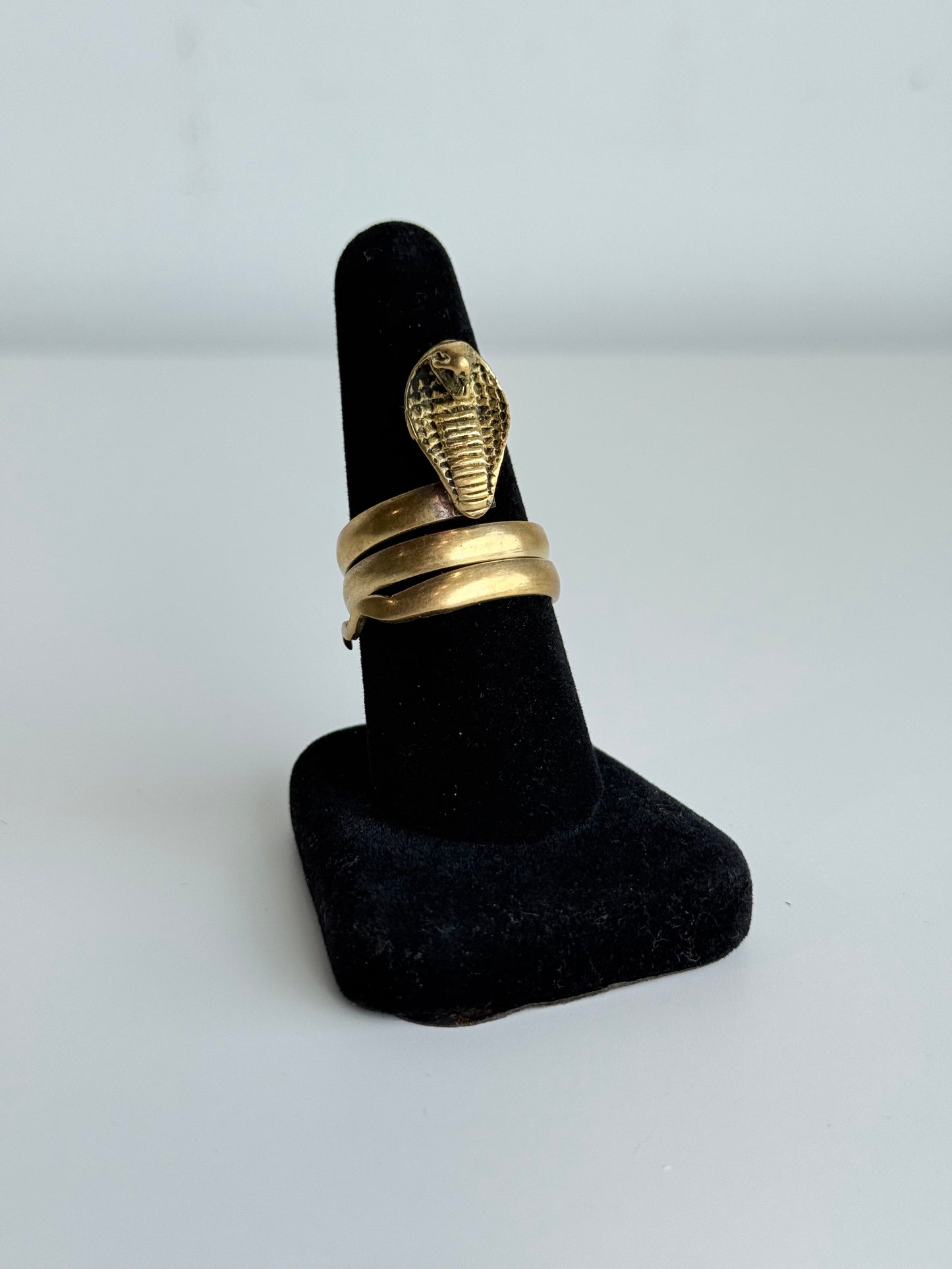 Snake Adjustable Brass Ring – Best Fits Size 10 and Can Be Adjusted Larger