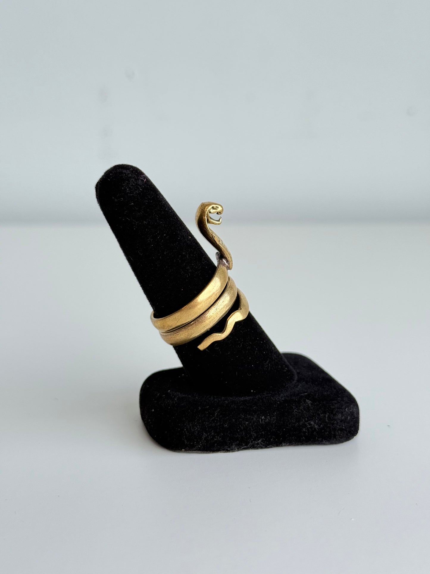 Snake Adjustable Brass Ring – Best Fits Size 10 and Can Be Adjusted Larger