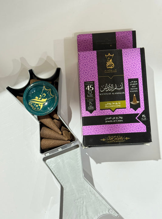 Scents of Alandalos (Jewels of Cities) 45 min burning time ( Cones )