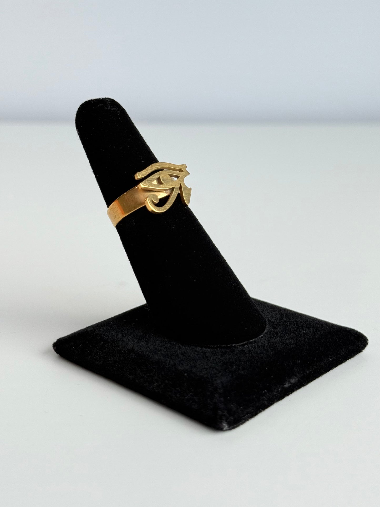 Eye of Horus Adjustable Brass Ring – Best Fits Size 6 and Can Be Adjusted Larger