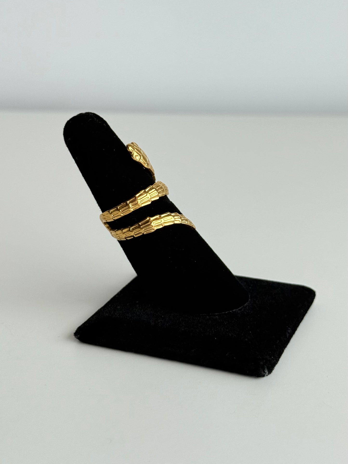 Snake Adjustable Brass Ring – Best Fits Size 6 and Can Be Adjusted Larger