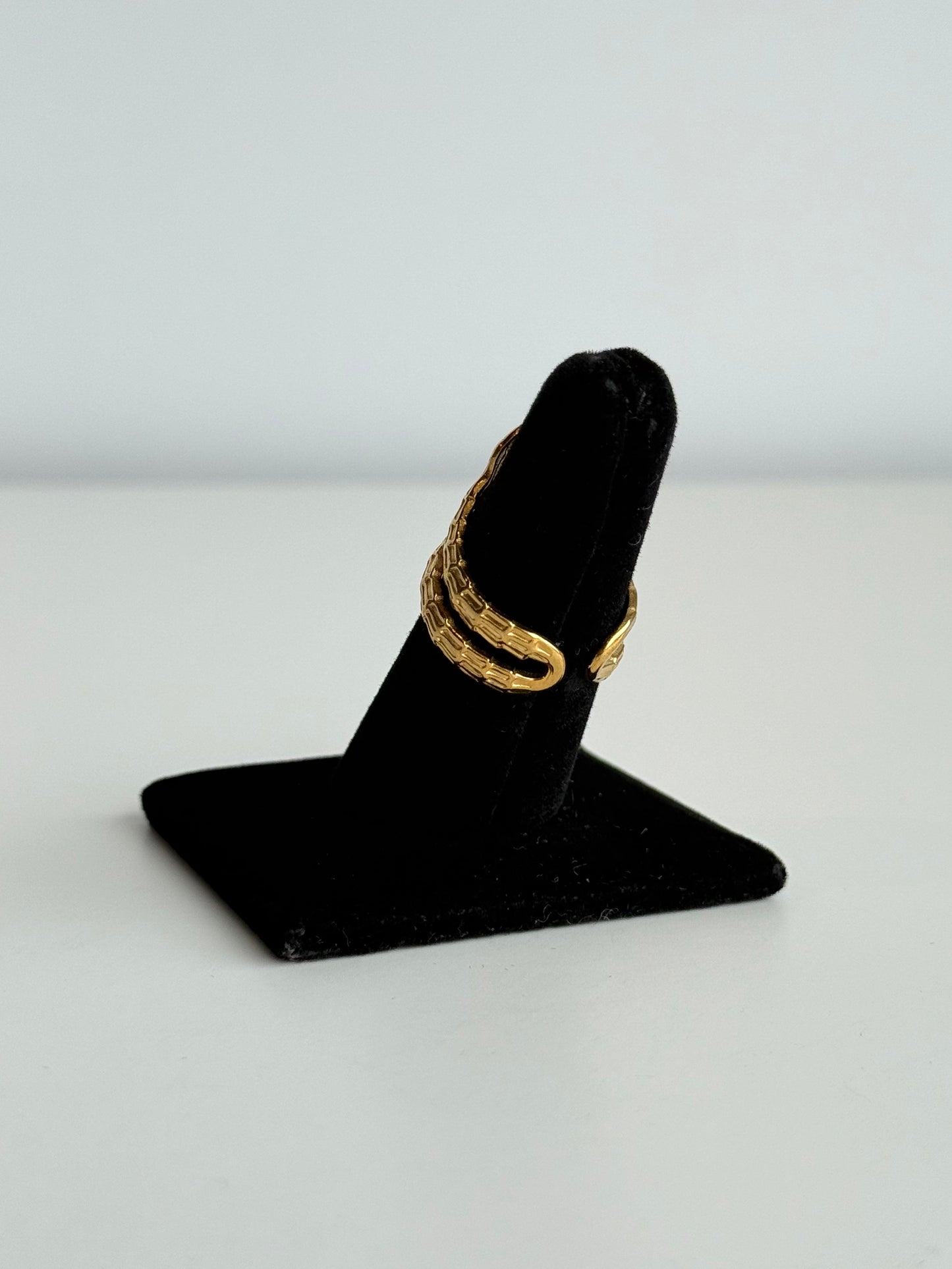 Snake Adjustable Brass Ring – Best Fits Size 6 and Can Be Adjusted Larger