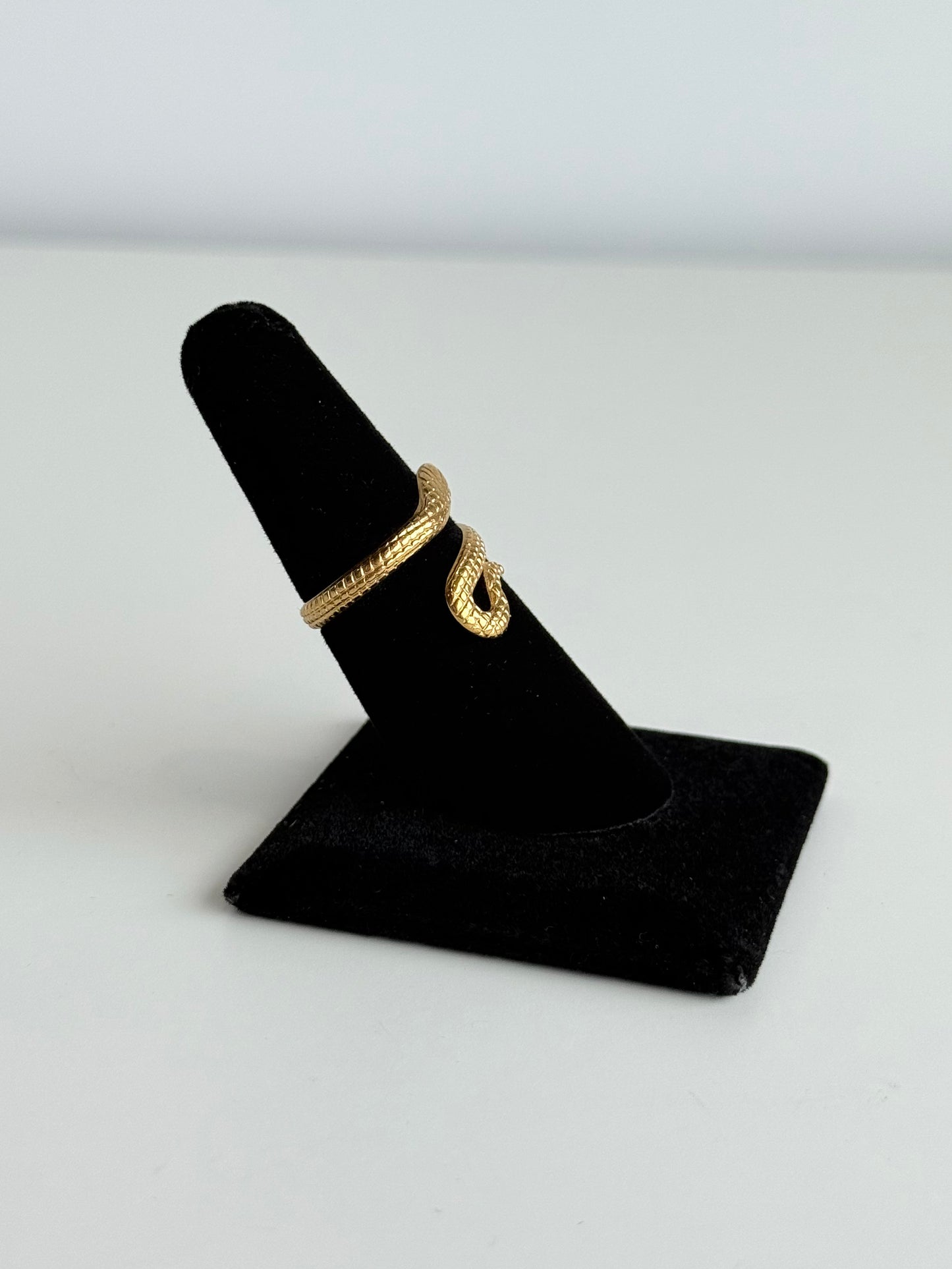 Snake Adjustable Brass Ring – Best Fits Size 7 and Can Be Adjusted Larger