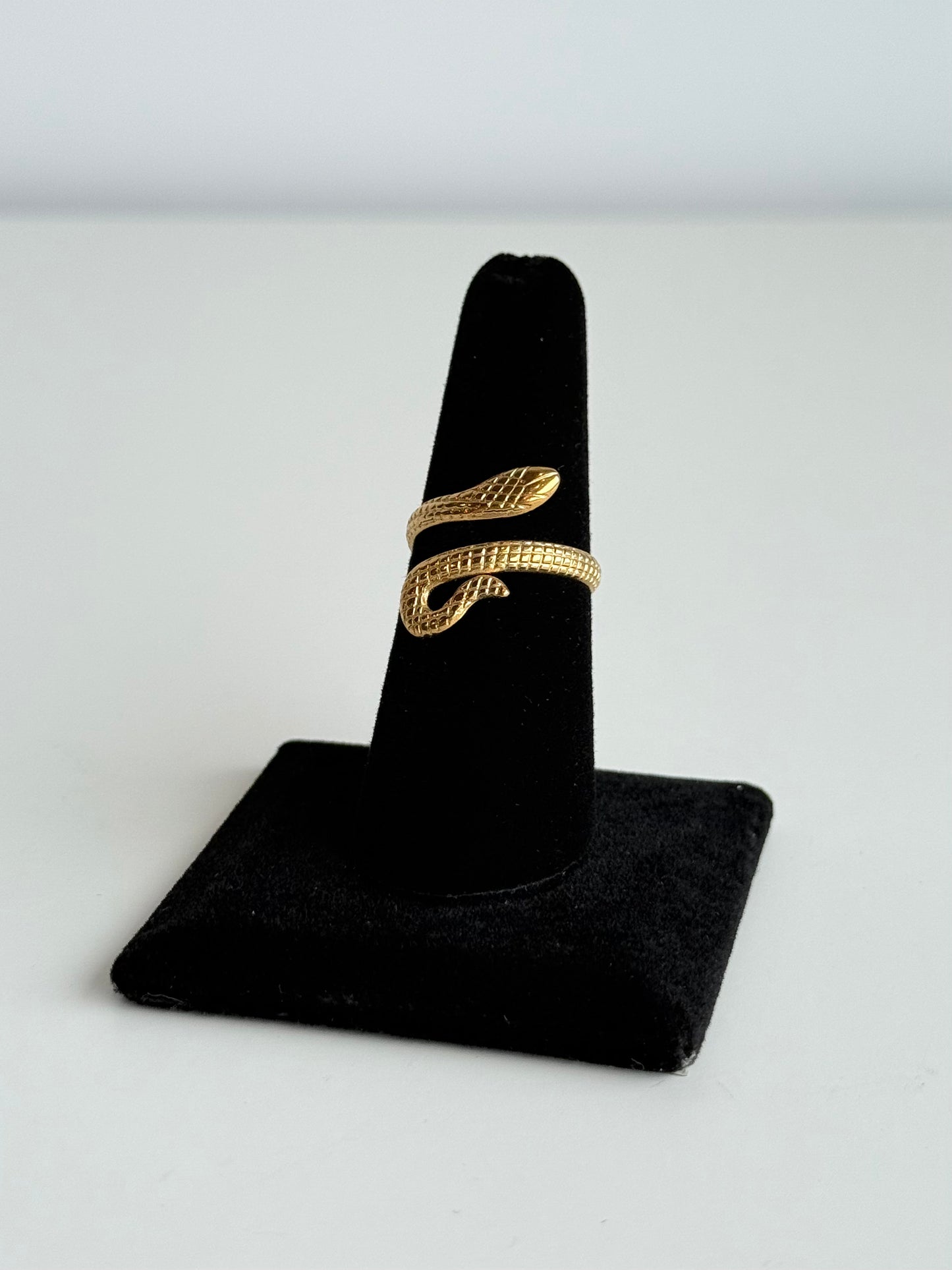 Snake Adjustable Brass Ring – Best Fits Size 7 and Can Be Adjusted Larger