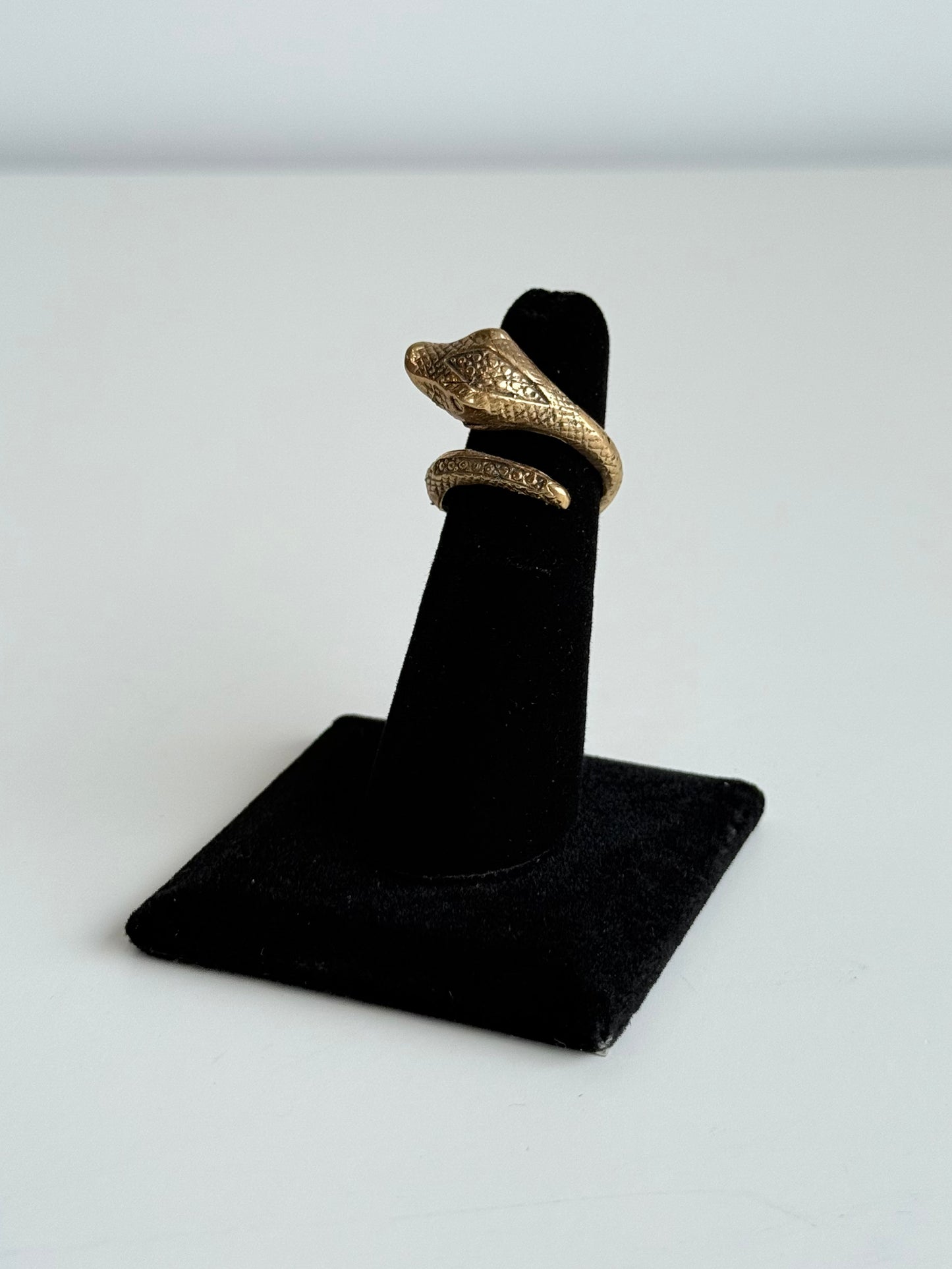 Snake Adjustable Brass Ring – Best Fits Size 5 and Can Be Adjusted Larger