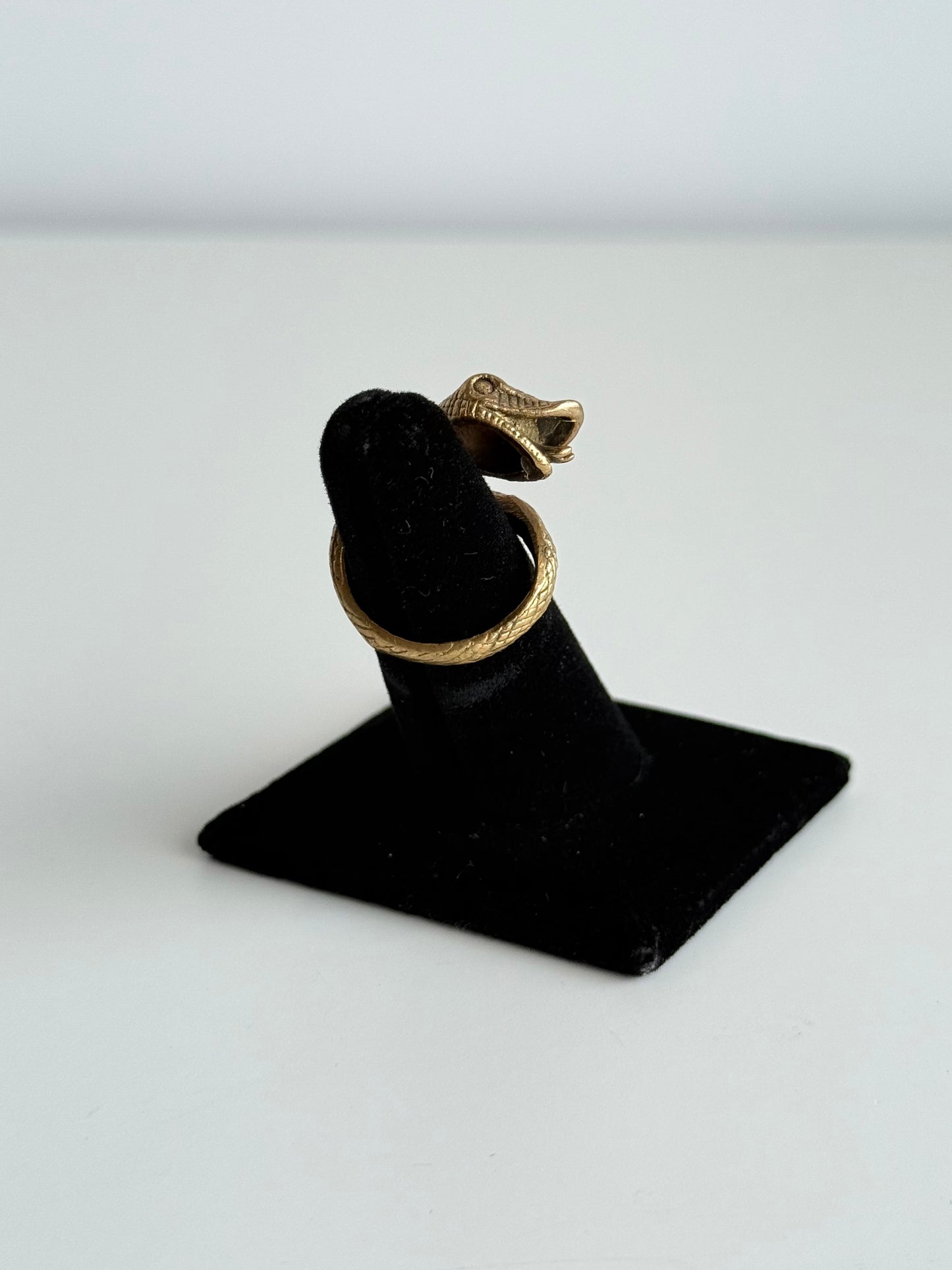 Snake Adjustable Brass Ring – Best Fits Size 5 and Can Be Adjusted Larger