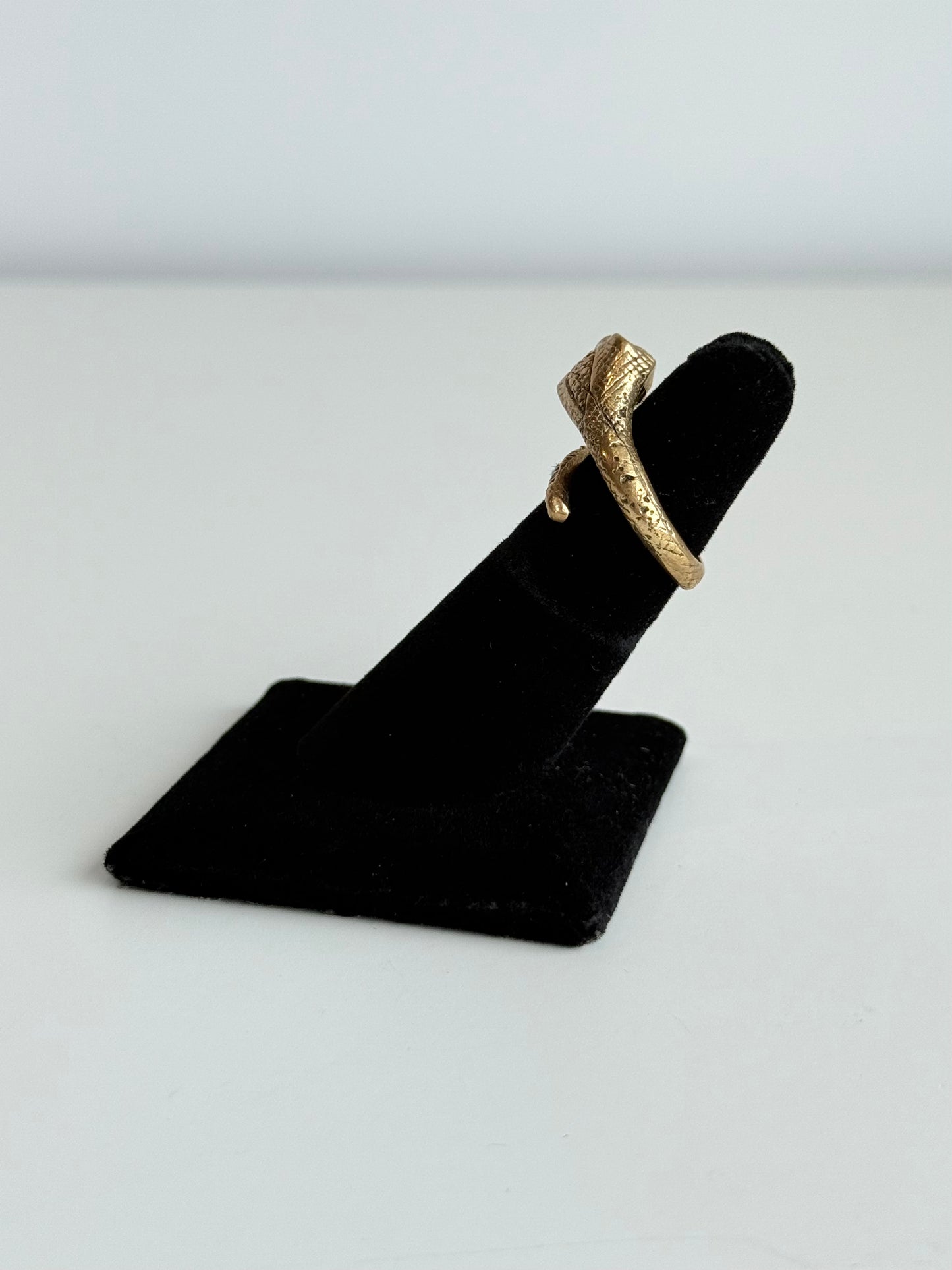 Snake Adjustable Brass Ring – Best Fits Size 5 and Can Be Adjusted Larger