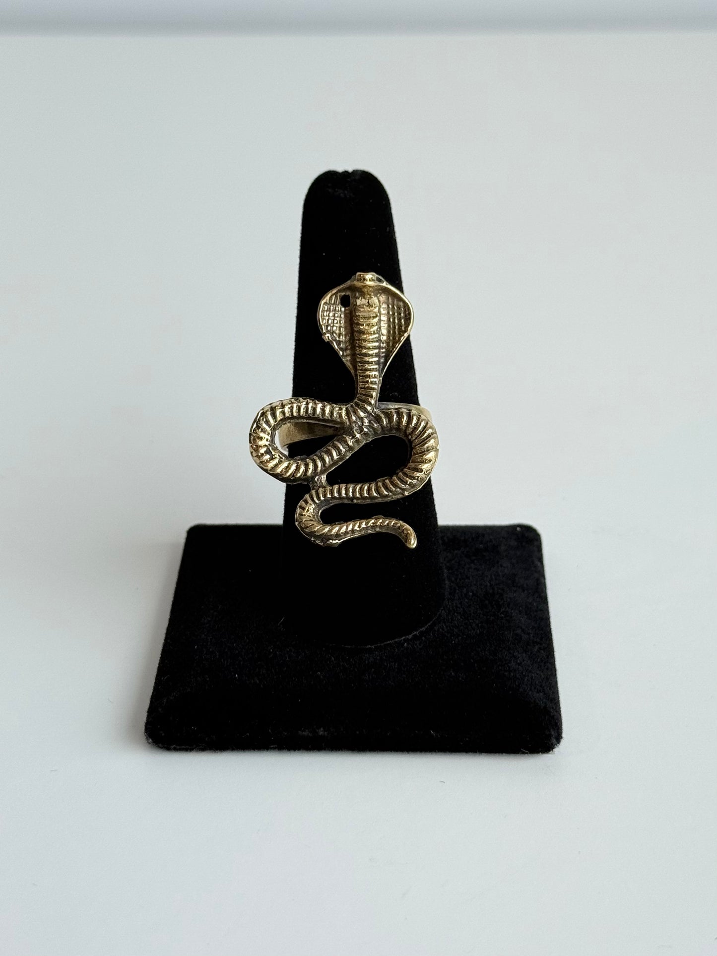 Snake Adjustable Brass Ring – Best Fits Size 7.5 and Can Be Adjusted Larger
