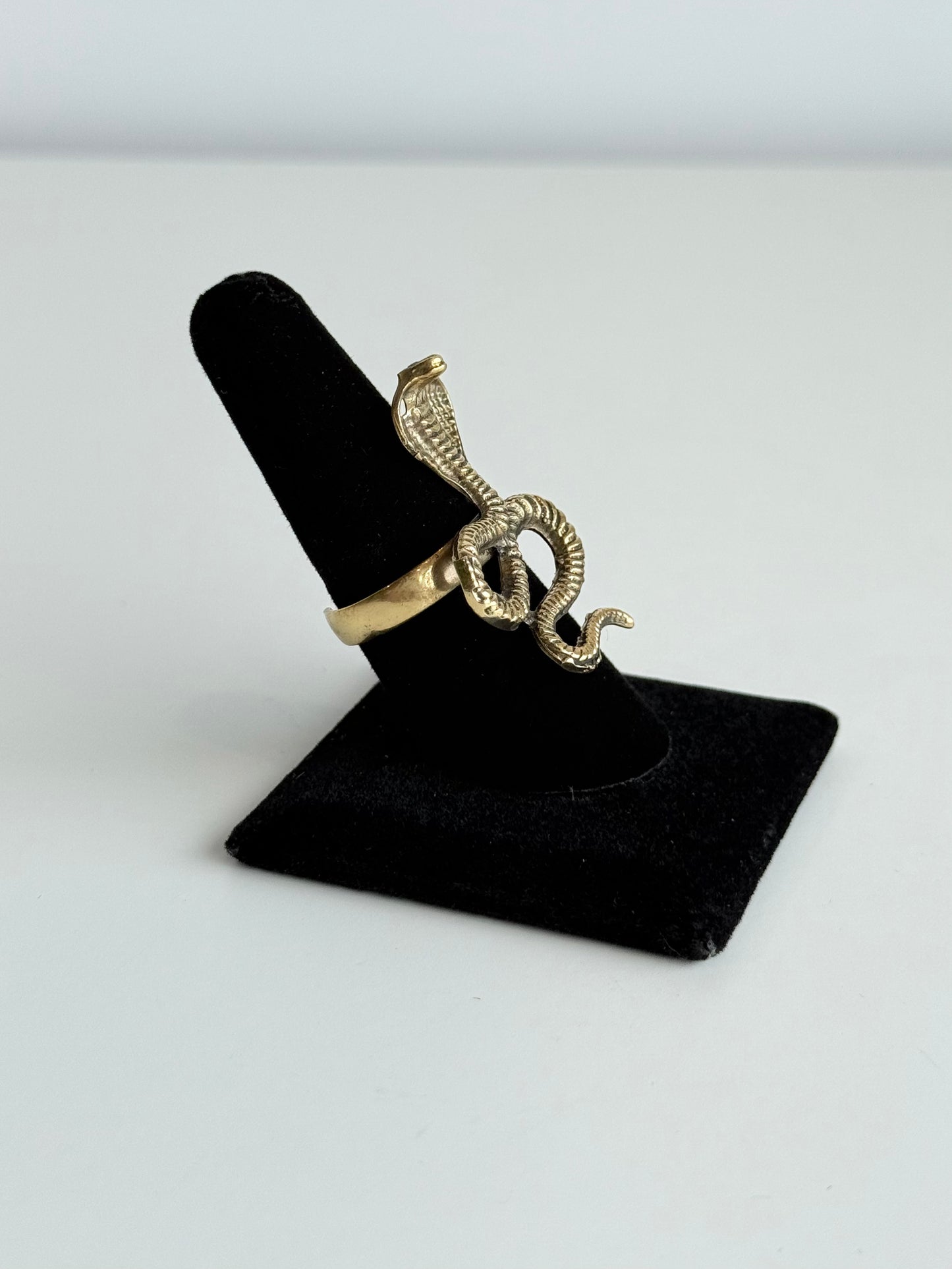 Snake Adjustable Brass Ring – Best Fits Size 7.5 and Can Be Adjusted Larger