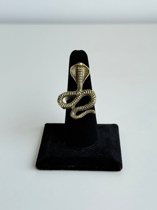 Snake Adjustable Brass Ring – Best Fits Size 7 and Can Be Adjusted Larger