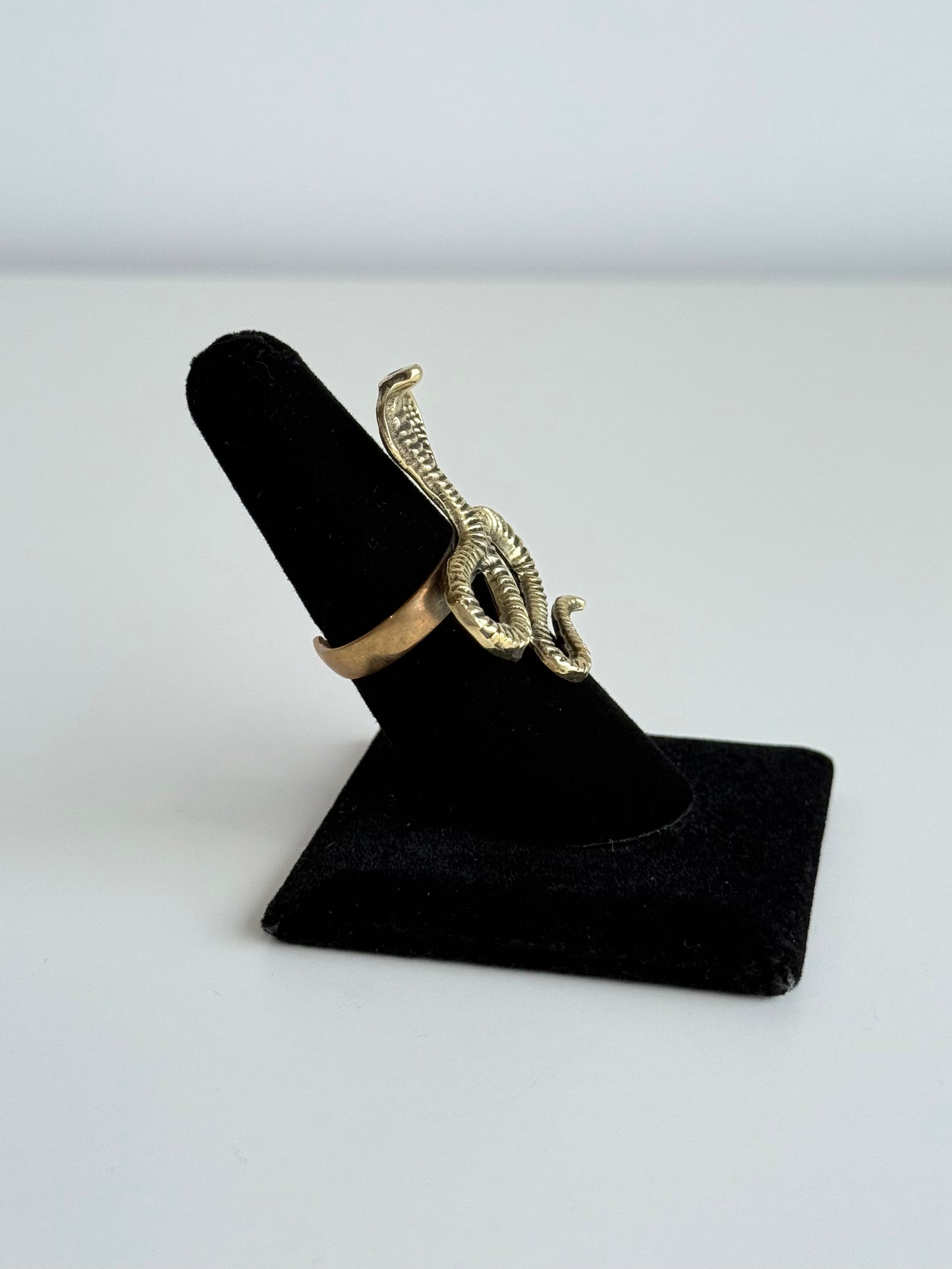 Snake Adjustable Brass Ring – Best Fits Size 7 and Can Be Adjusted Larger