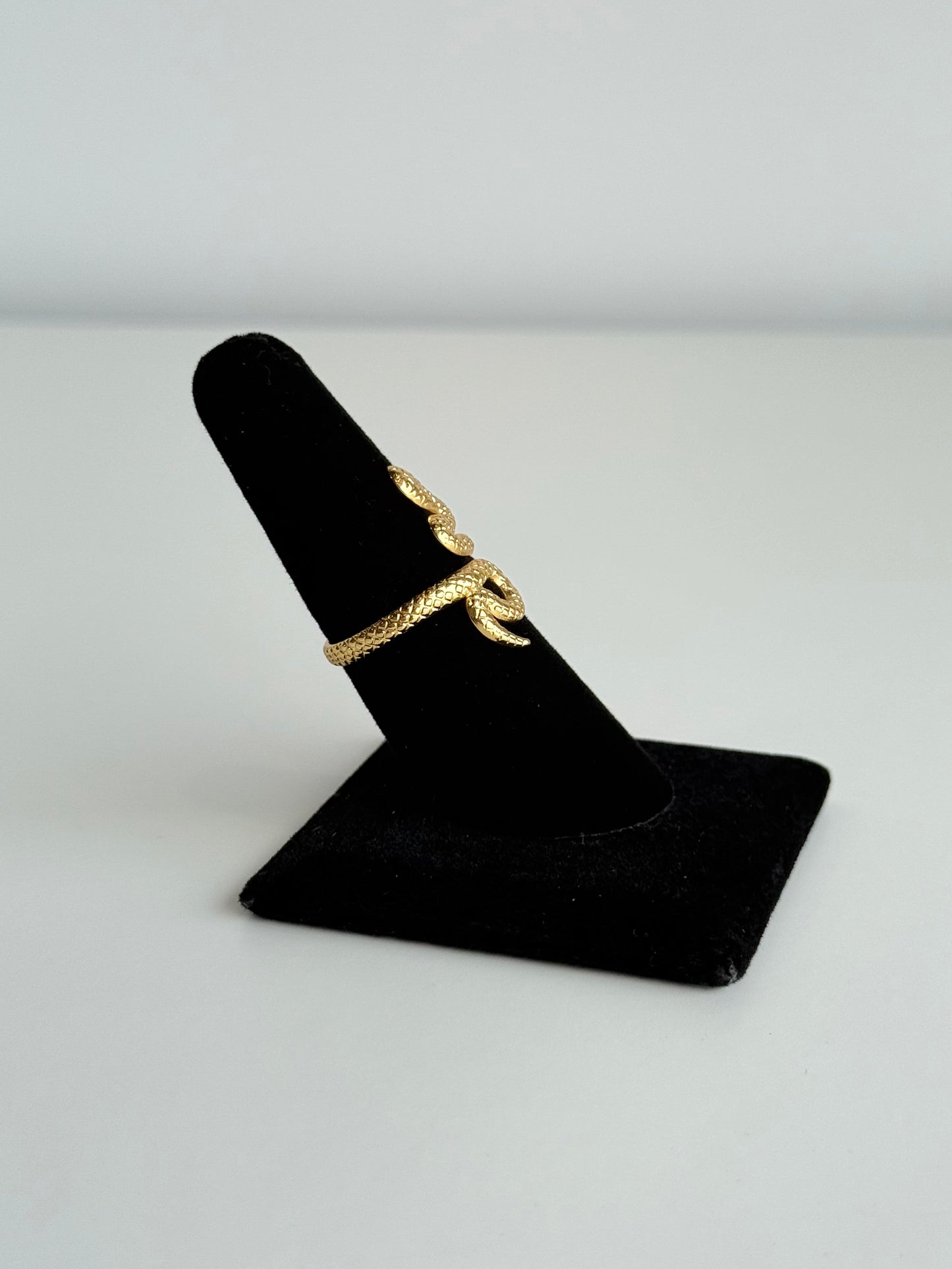 Snake Adjustable Brass Ring – Best Fits Size 7.5 and Can Be Adjusted Larger