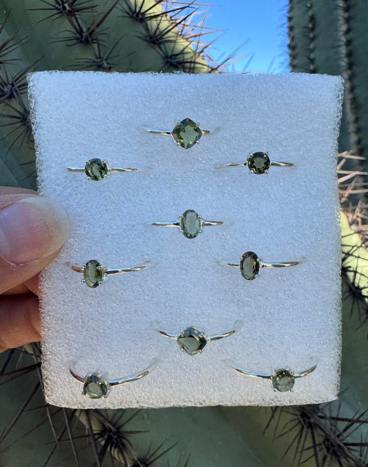 Moldavite Ring ( Silver 925 )